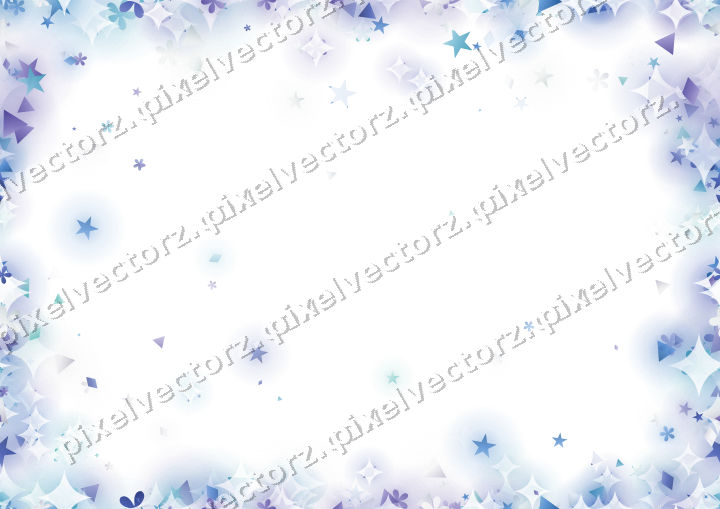 Nahtlose Glitzervignette in Blau und Türkis auf transparentem Grund