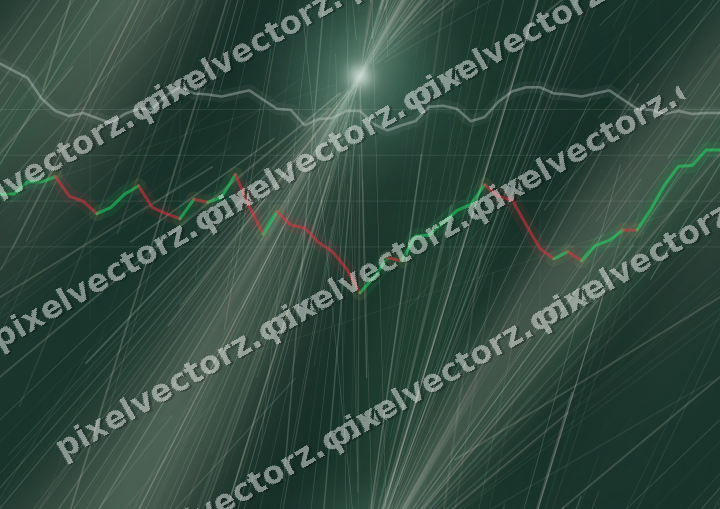 Nahtloser Neon Diagramm Hintergrund in Dunkelgrün und Rot