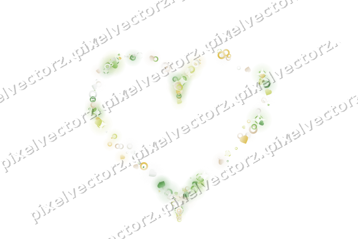 Nahtloses Glitzerherz aus Herzen und Ringen auf transparentem Grund
