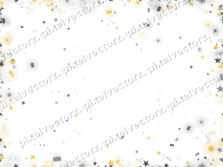 Nahtlose Glitzervignette in Bernstein und Grau auf transparentem Grund