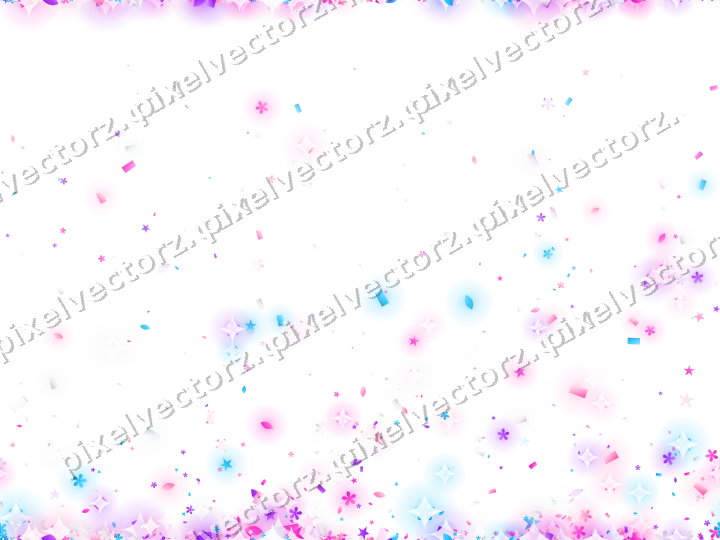 Nahtloser Glitzeraufstieg in Magenta auf transparentem Grund