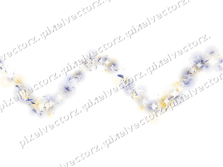 Nahtlose Glitzerwelle aus Splittern auf transparentem Grund