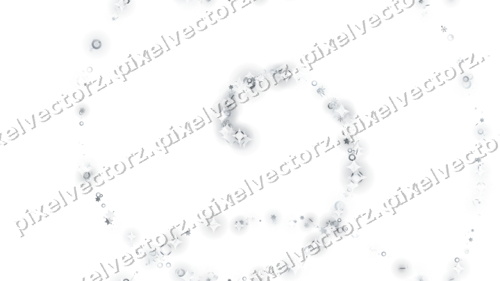 Nahtlose Glitzerspirale in Blassblau auf transparentem Grund