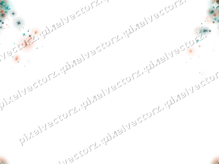 Nahtloser Glitzerfächer aus Sternen in Orange auf transparentem Grund