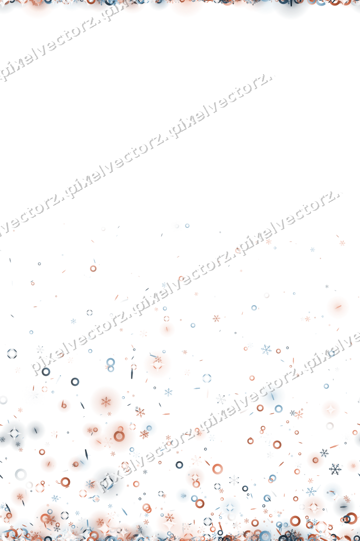 Nahtloser Glitzeraufstieg in Orange und Türkis auf transparentem Grund