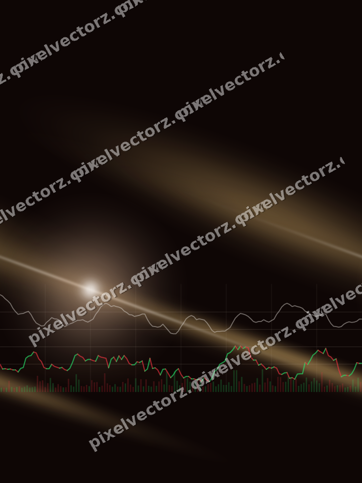 Nahtloser Neon Diagramm Hintergrund in Orange und Bernstein
