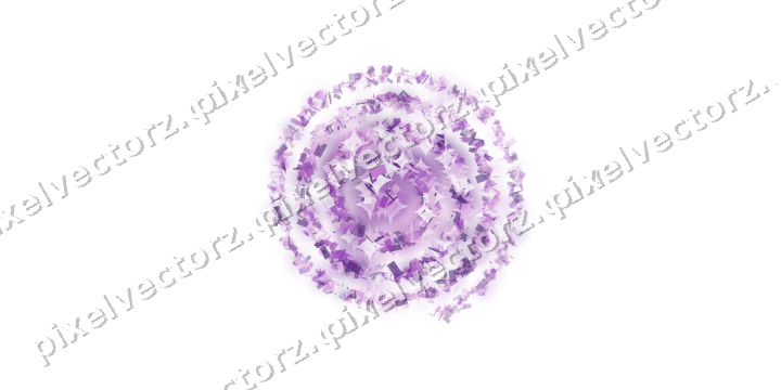 Nahtlose Glitzerspirale in Violett auf transparentem Grund