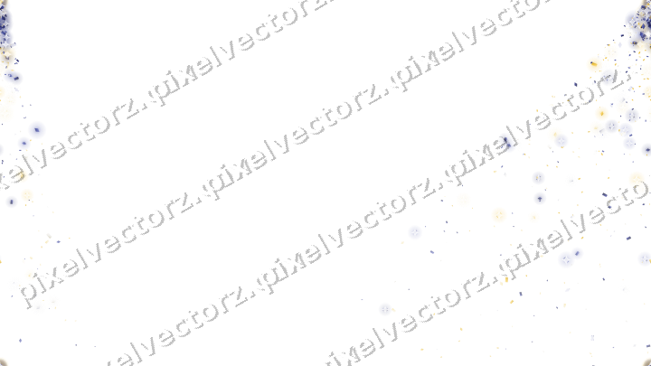 Nahtloser Glitzerfächer in Dunkelblau auf transparentem Grund