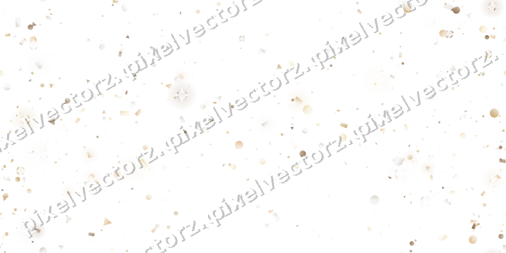 Nahtloser Glitzerkranz in Bernstein auf transparentem Grund