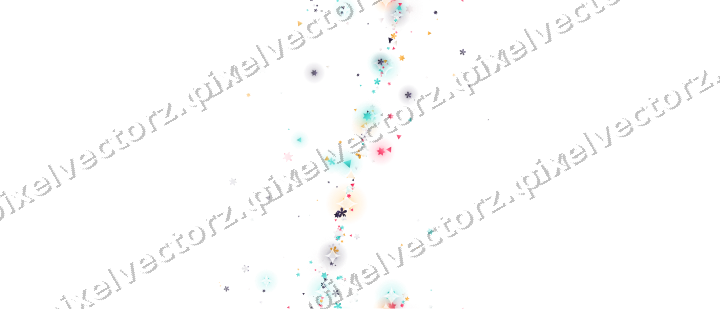Nahtloses Glitzerband aus Sternen und Blüten auf transparentem Grund
