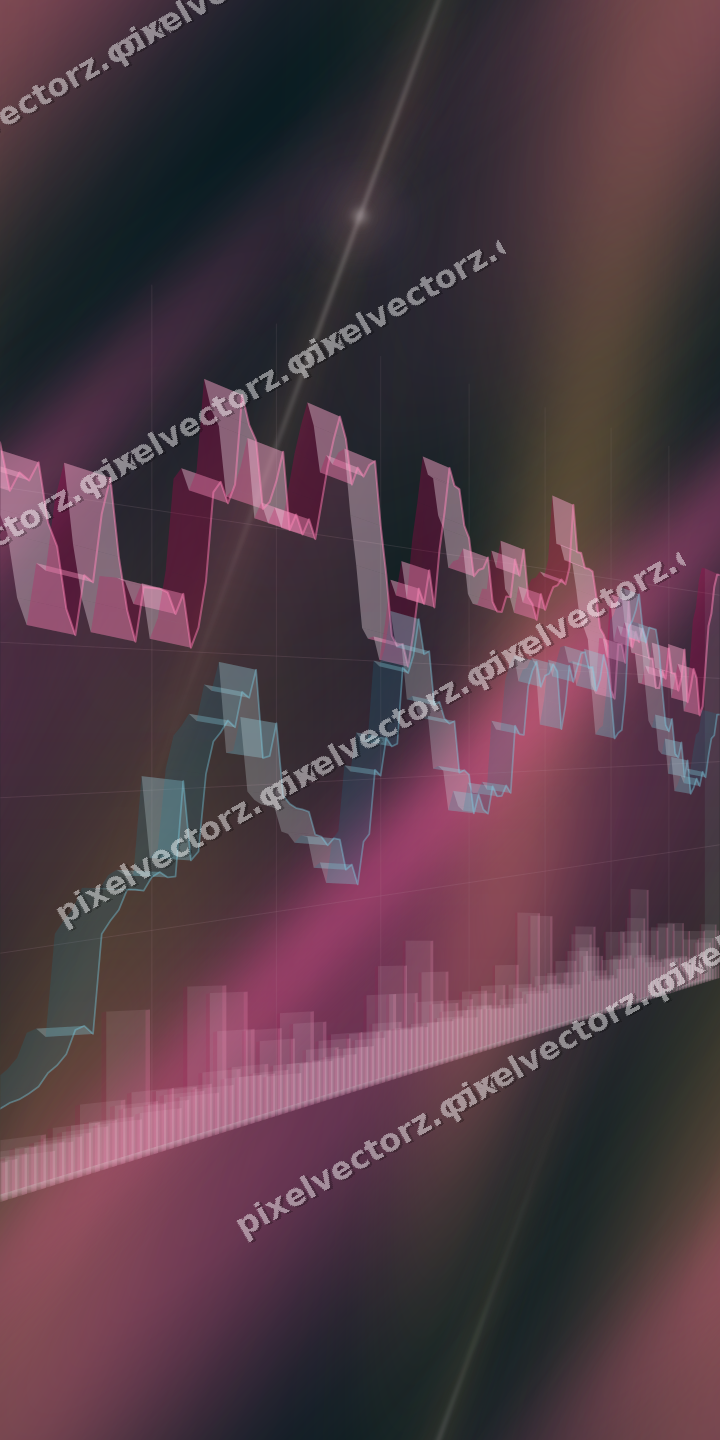 Nahtloser Neon Diagramm Hintergrund in Rosa und Türkis
