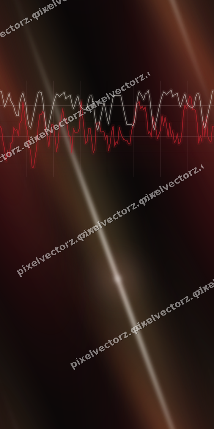 Nahtloser Neon Diagramm Hintergrund in Rot und Bernstein