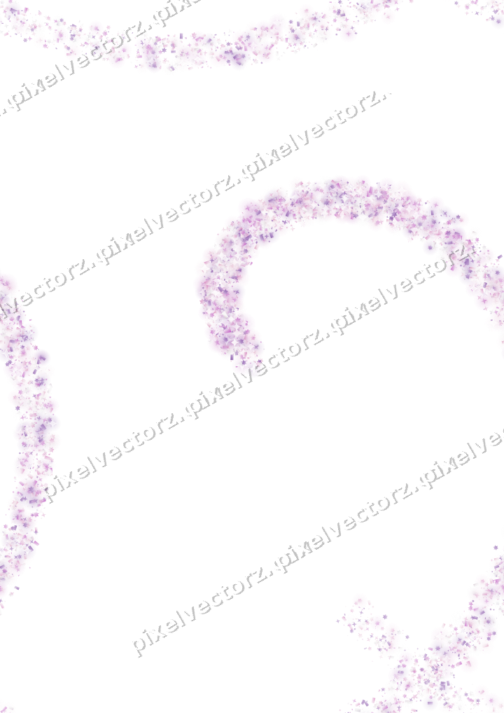 Nahtlose Glitzerspirale in Magenta und Violett auf transparentem Grund