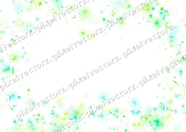 Nahtloser Glitzerkranz in Grün und Limette auf transparentem Grund