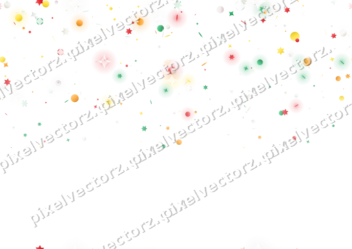 Nahtloser Glitzerregen aus Sternen und Funken auf transparentem Grund