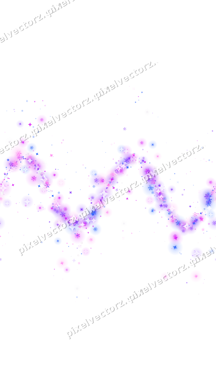 Nahtlose Glitzerwelle in Violett und Blau auf transparentem Grund