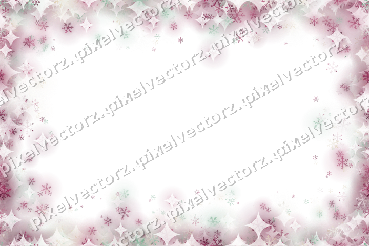Nahtloser Randglitzer aus Schneeflocken auf transparentem Grund