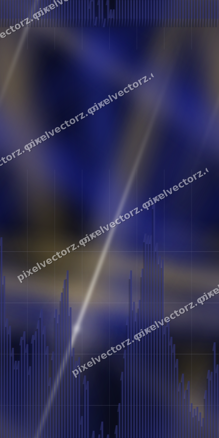 Nahtloser Neon Diagramm Hintergrund in Blau und Bernstein
