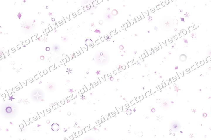 Nahtlose Glitzerstreuung in Magenta auf transparentem Grund