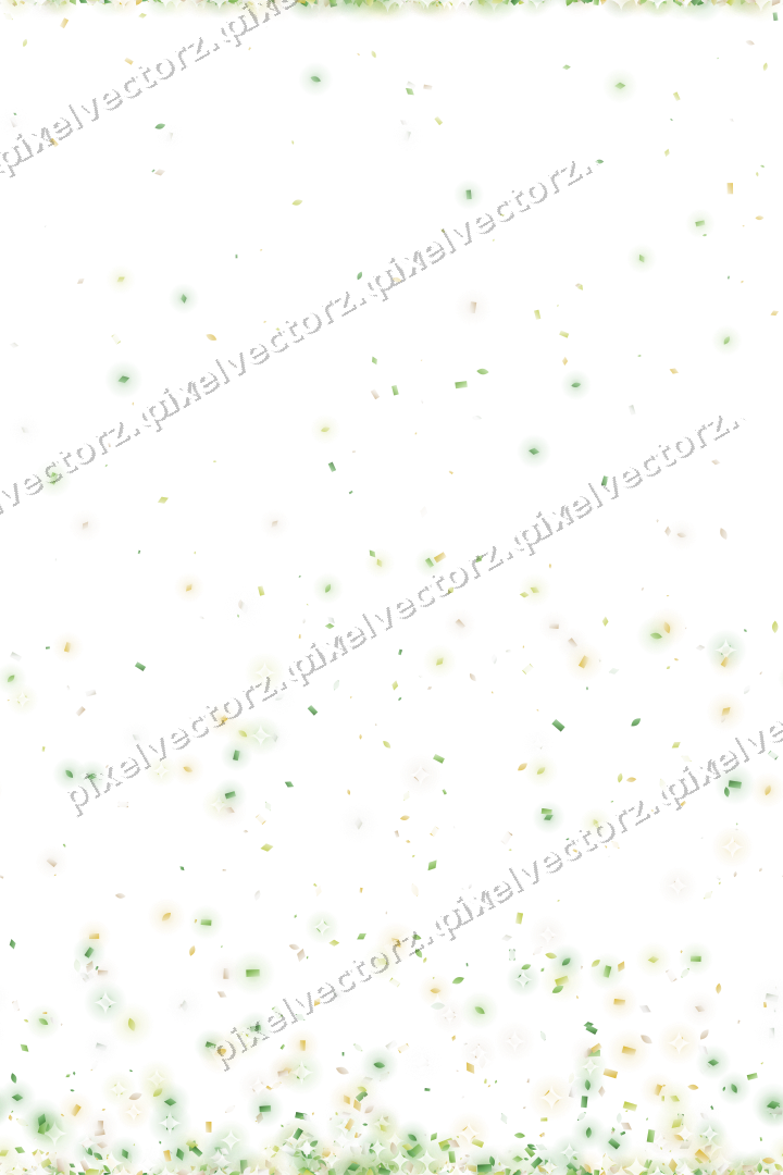 Nahtloser Glitzeraufstieg in Limette und Gelb auf transparentem Grund