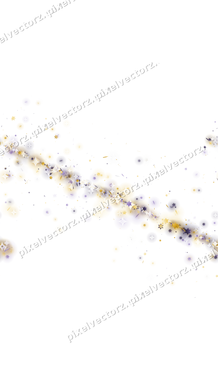 Nahtloses Glitzerband in Bernstein und Violett auf transparentem Grund