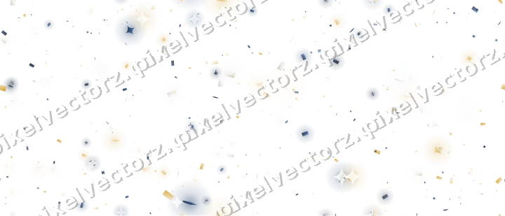 Nahtlose Glitzerstreuung in Dunkelblau auf transparentem Grund