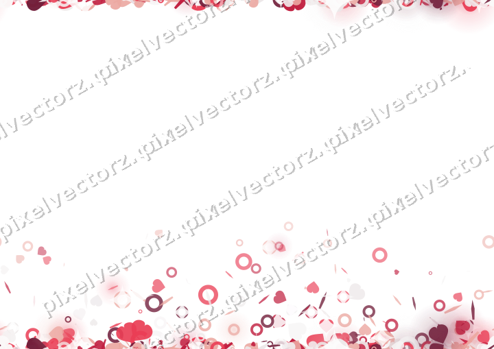 Nahtloser Glitzeraufstieg in Rosa und Rot auf transparentem Grund