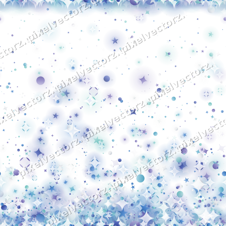 Nahtloser Glitzeraufstieg in Blau und Türkis auf transparentem Grund