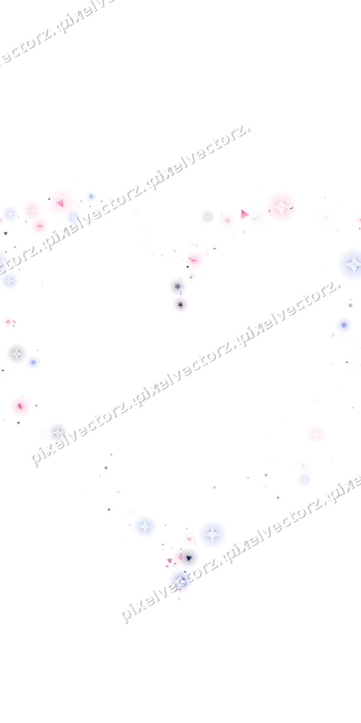 Nahtloses Glitzerherz in Rosa und Blau auf transparentem Grund