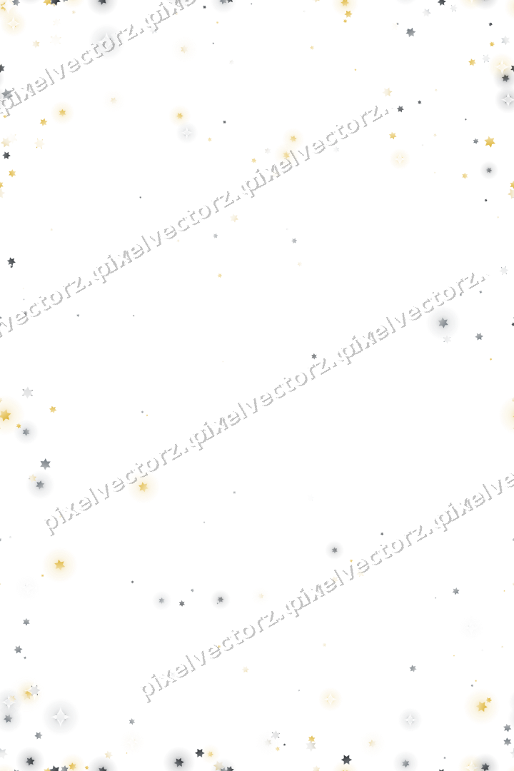 Nahtlose Glitzervignette aus Sternen auf transparentem Grund
