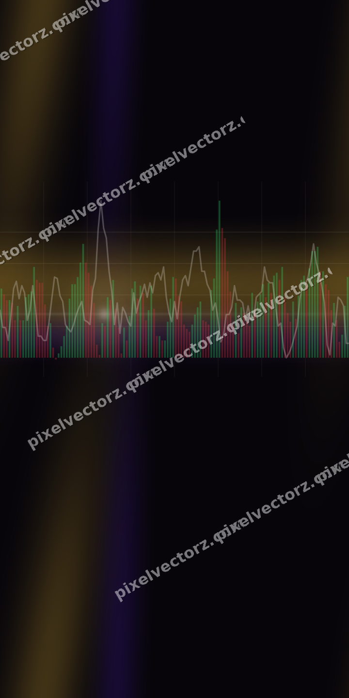 Nahtloser Neon Diagramm Hintergrund in Bernstein und Violett