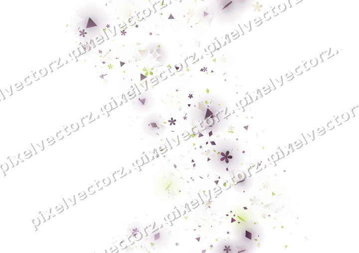 Nahtloser Glitzerbogen aus Blüten und Rauten auf transparentem Grund