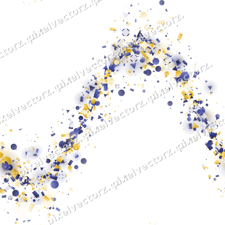 Nahtlose Glitzerwelle in Dunkelblau auf transparentem Grund