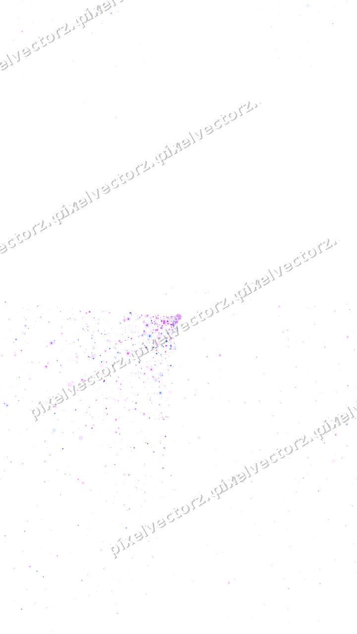 Nahtloser Glitzerfächer in Violett und Blau auf transparentem Grund