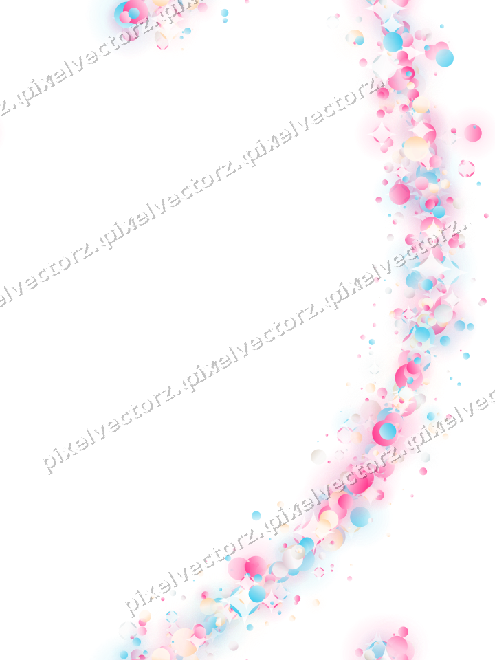 Nahtloser Glitzerbogen aus Punkten in Rosa auf transparentem Grund