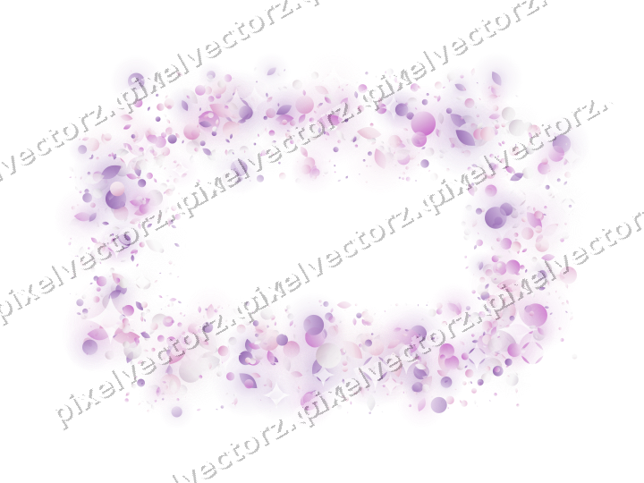 Nahtloser Glitzerrahmen in Magenta und Violett auf transparentem Grund