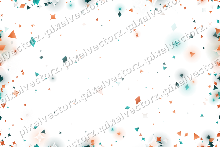 Nahtlose Glitzervignette aus Funken und Rauten auf transparentem Grund