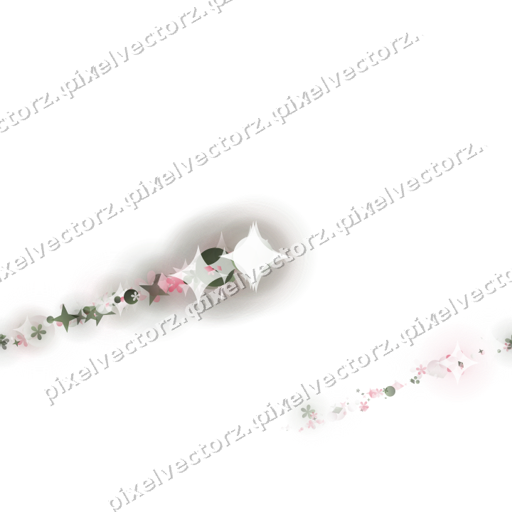 Nahtloser Sternenschweif in Rosa auf transparentem Grund