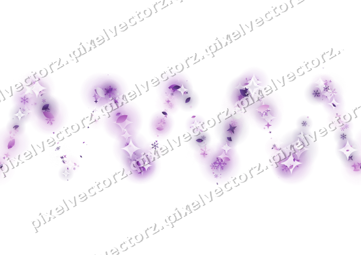 Nahtlose Glitzerwelle in Violett auf transparentem Grund