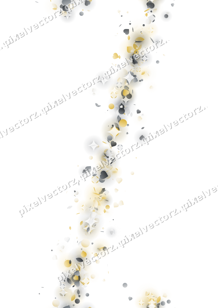 Nahtloses Glitzerband aus Herzen und Tropfen auf transparentem Grund