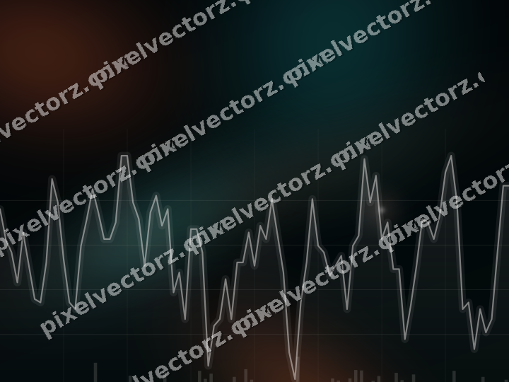 Leuchtender Neon Diagramm Hintergrund in Orange und Petrol