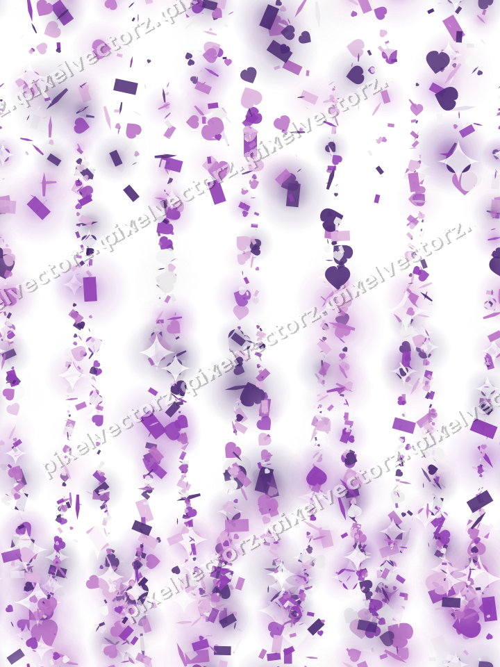 Nahtlose Glitzergirlande in Violett auf transparentem Grund