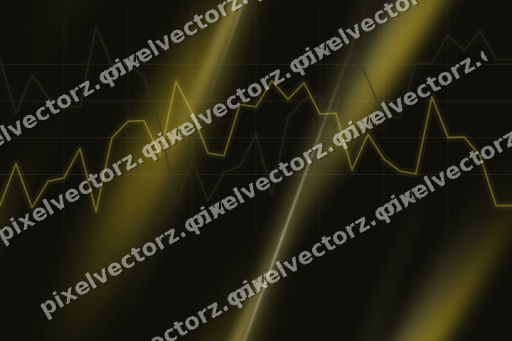Nahtloser Neon Diagramm Hintergrund in Bernstein und Gelb