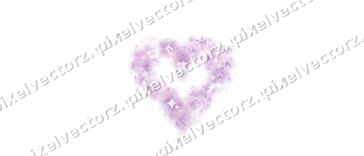 Nahtloses Glitzerherz aus Splittern in Magenta auf transparentem Grund