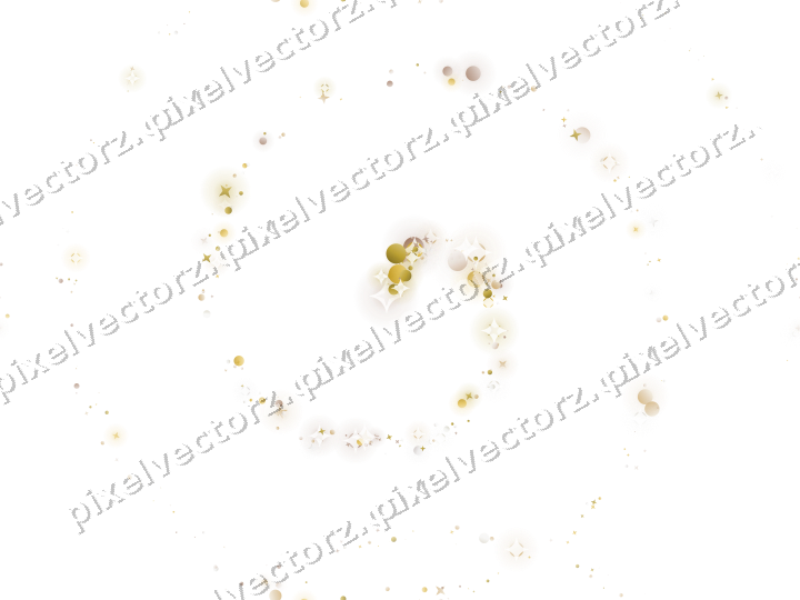 Nahtlose Glitzerspirale in Bernstein auf transparentem Grund
