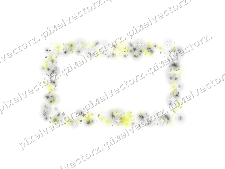 Nahtloser Glitzerrahmen in Gelb und Grau auf transparentem Grund