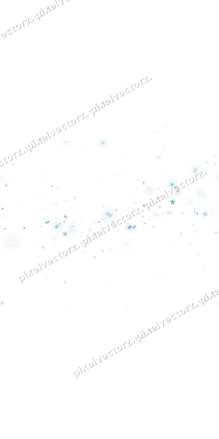 Nahtloses Glitzerband aus Sternen und Funken auf transparentem Grund