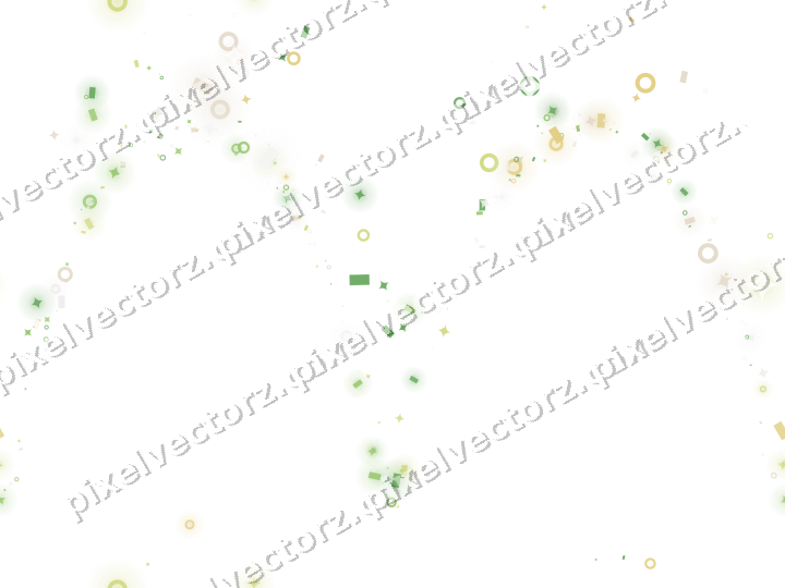 Nahtlose Glitzergirlande aus Funken und Ringen auf transparentem Grund