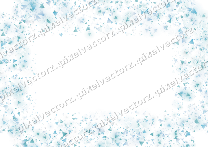 Nahtloser Glitzerrahmen aus Dreiecken auf transparentem Grund