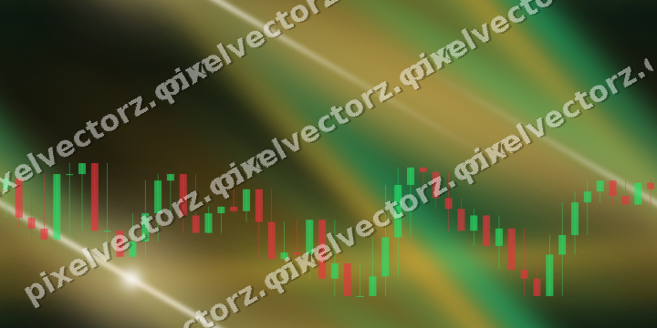 Nahtloser Neon Diagramm Hintergrund in Bernstein und Grün